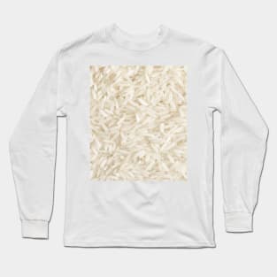 White rice pattern Long Sleeve T-Shirt